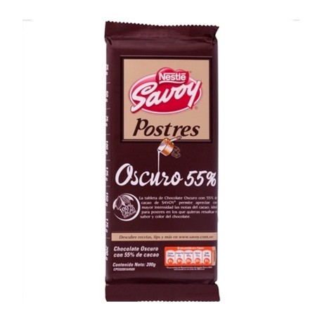 Chocolate Negro 55 % Savoy