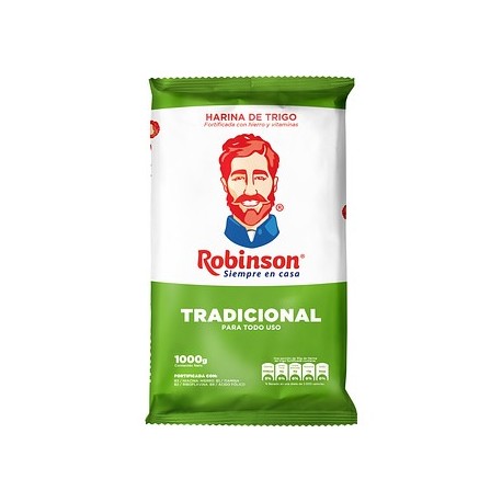 Harina de trigo Todo uso Tradicional Robinson 500 Grs
