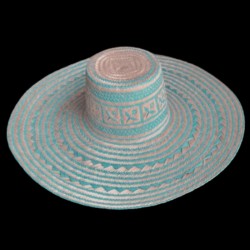 Sombrero Wayuu Turquesa