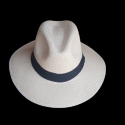 Sombrero Wayuu Blanco Ala ancha