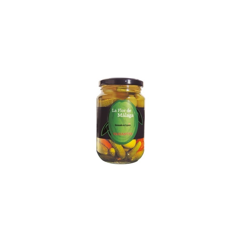 Encurtidos variantes flor de Málaga 370 Grs