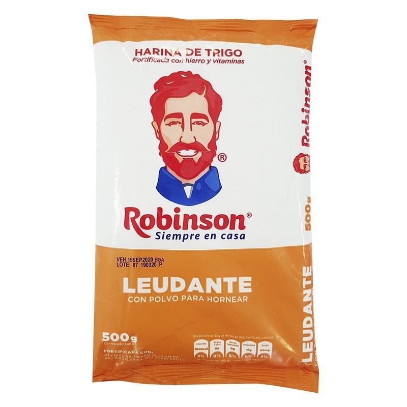 Harina de trigo Leudante Robinson 500 Grs