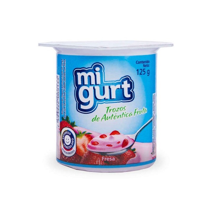Yogurt Mi Gurt Fruta Fresa  125 Grs