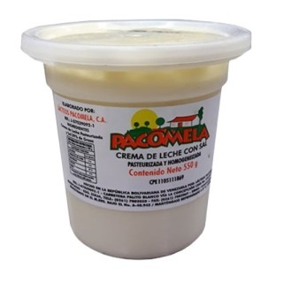Crema de leche Pacomela 550 Grs