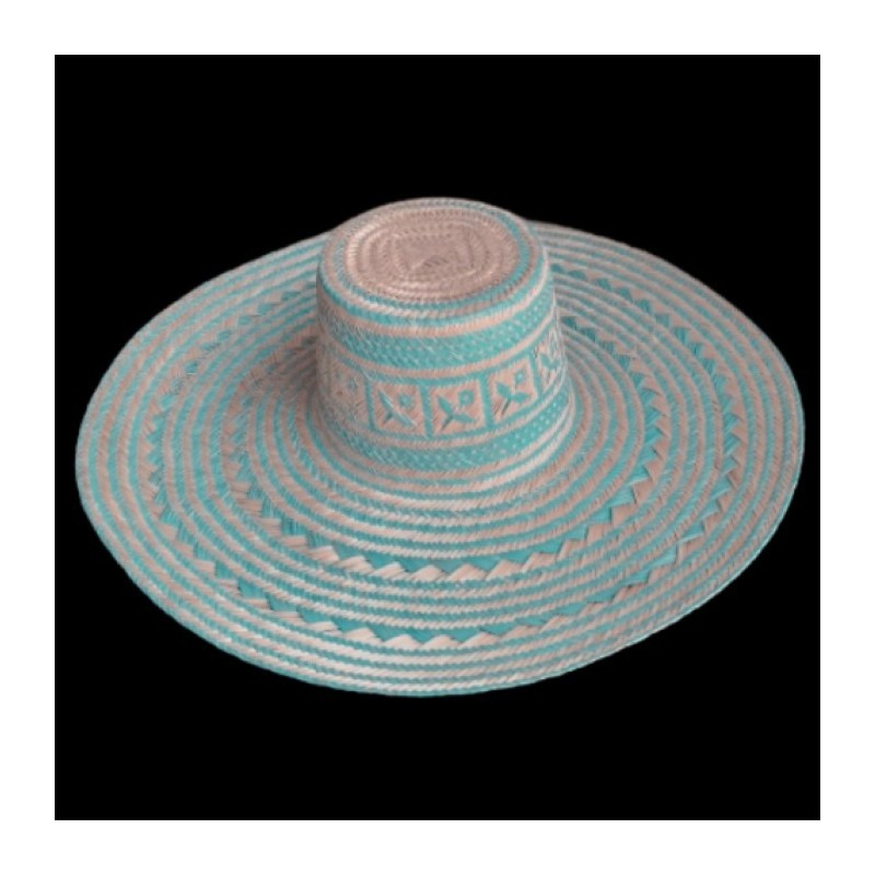 Sombrero Wayuu Turquesa