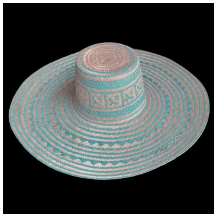 Sombrero Wayuu Turquesa