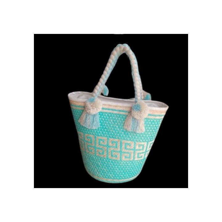 Cartera Wayuu Turquesa