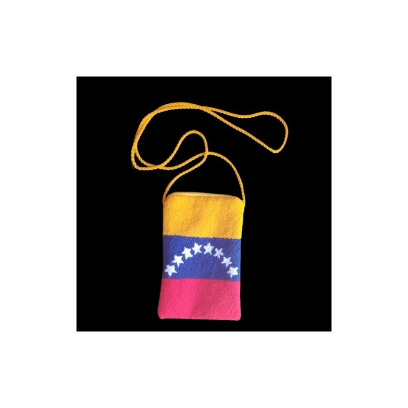 Portacelular Wayuu Azul Multicolor