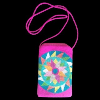 Portacelular Wayuu Rosado