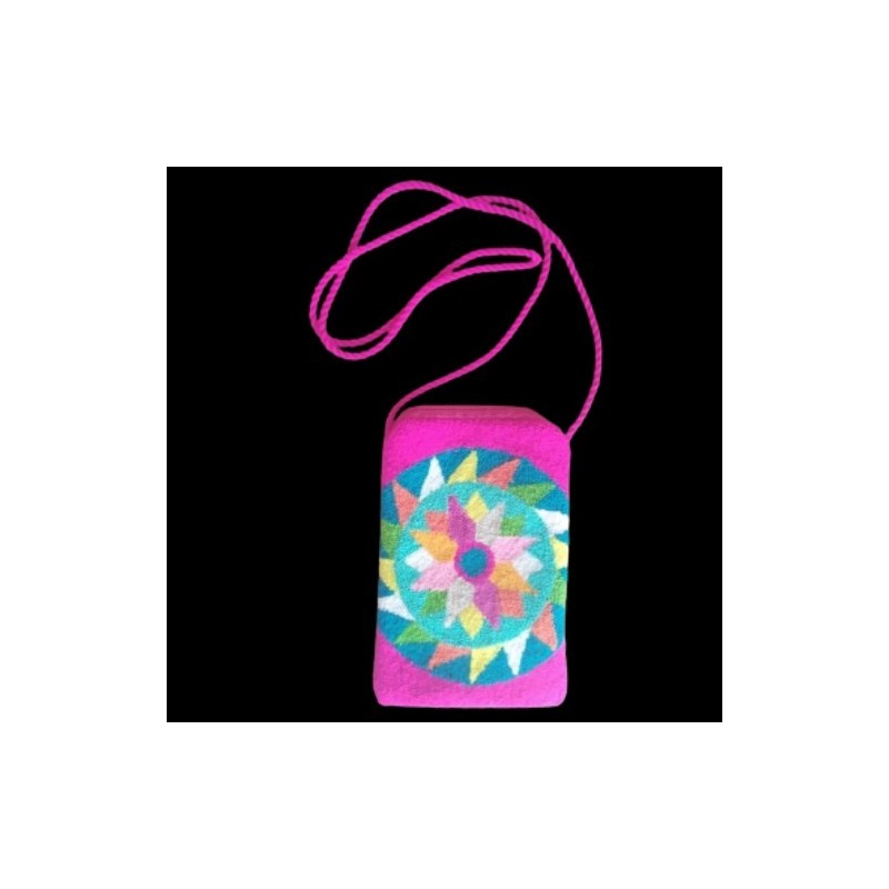 Portacelular Wayuu Rosado