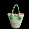 Cartera Wayuu Verde y Beige