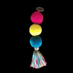 Llavero Wayuu 3 Borlas