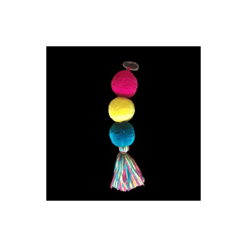 Llavero Wayuu 3 Borlas