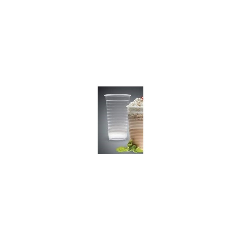 Vasos y tapas transparente desechables 22 Oz  100 unidades