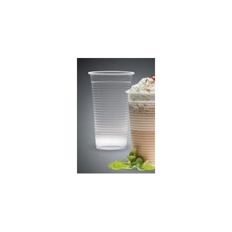Vasos y tapas transparente desechables 22 Oz  100 unidades