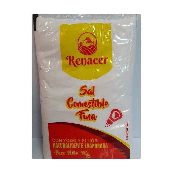 Sal Refinada Renacer 1kg