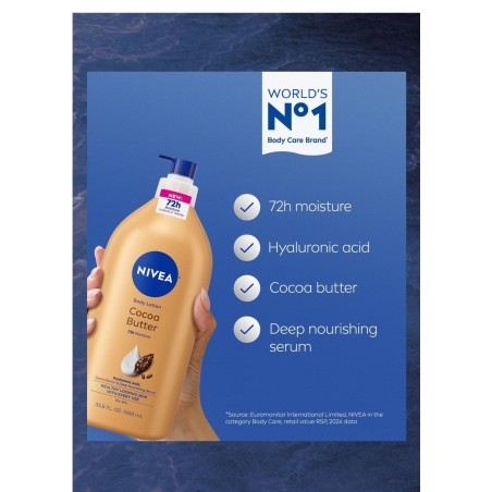 Crema Nivea Corporal Cocoa Butter 1000 Ml