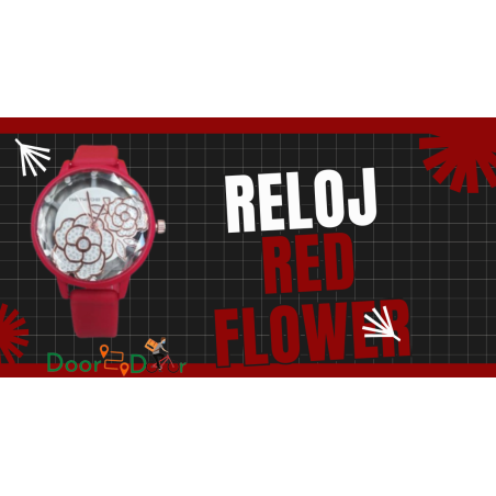 Reloj Red Flower