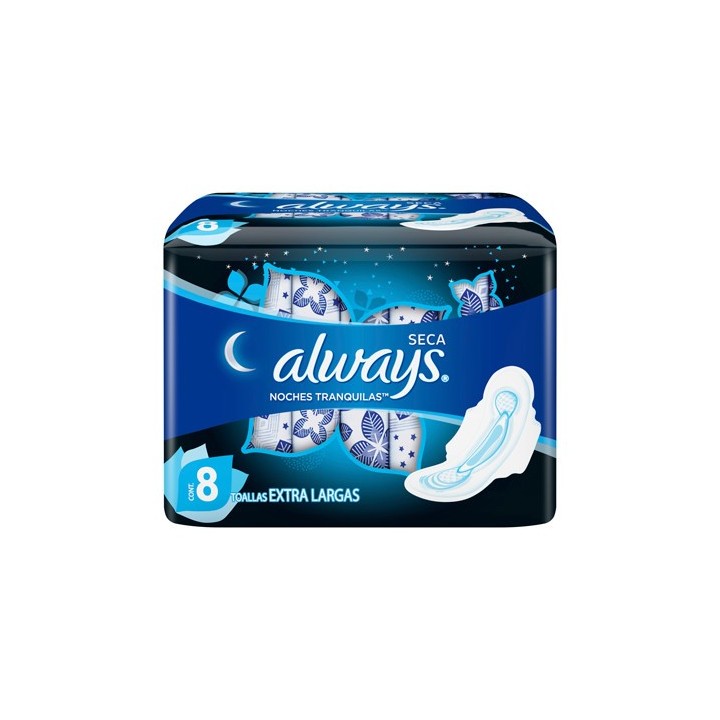 Toallas sanitarias Noches Tranquilas 8 unidades