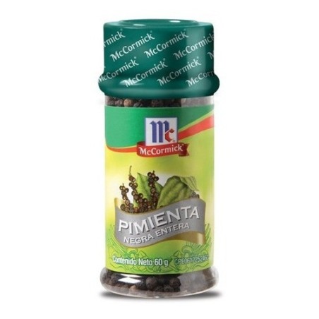 Pimienta negra entera Mc Cormick 60 grs